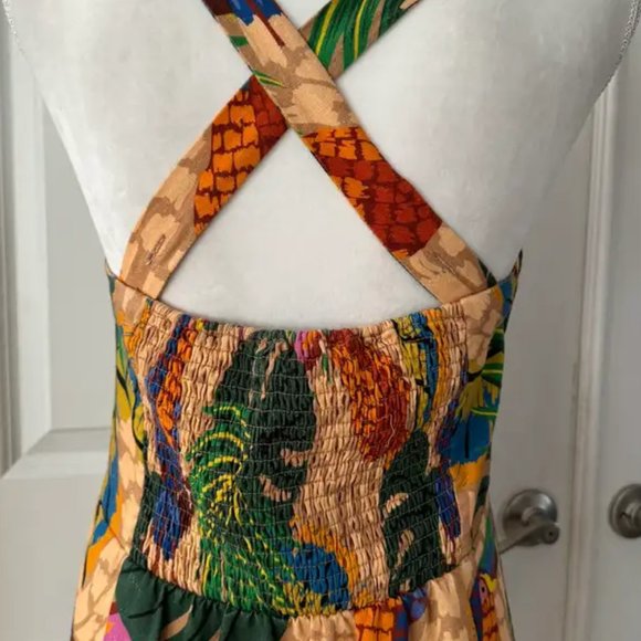 FARM Rio. Sand Painted Toucans Mini Dress Small - Picture 10 of 15
